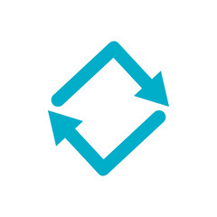 Isolated blue arrow icon vector design