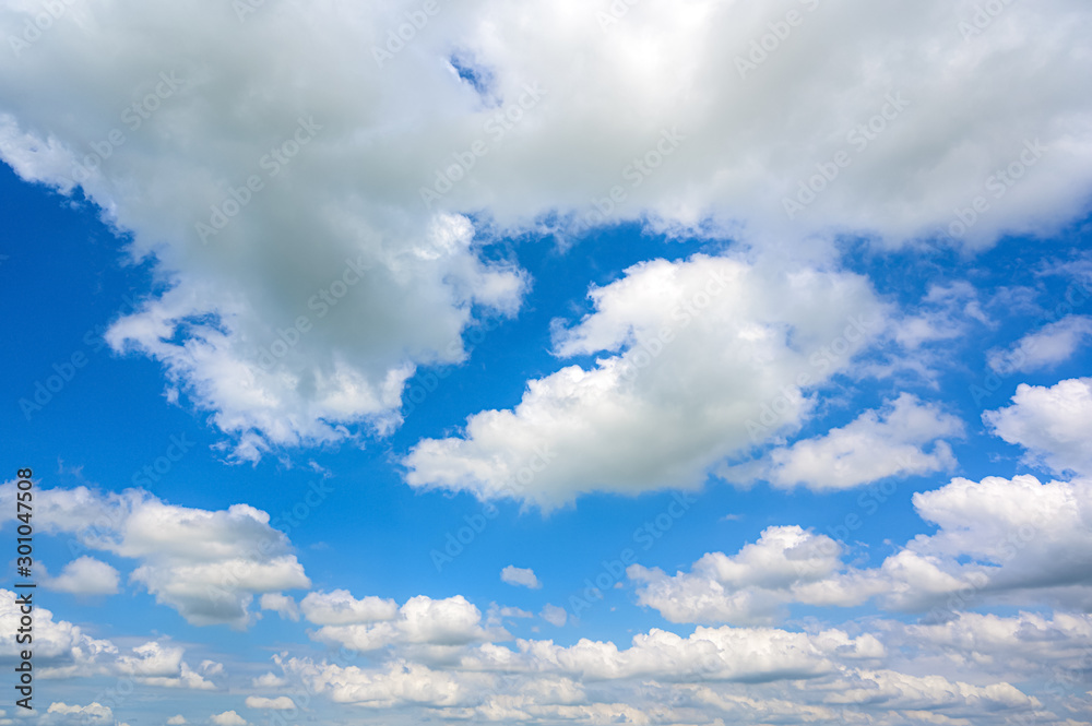 Wall mural beautiful sky clouds nature background.