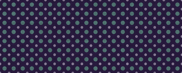 Seamless vintage blue green polka dot texture background