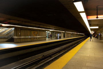 Fototapeta na wymiar METRO SYSTEM PUBLIC TRANSPORTATION CONCRETE