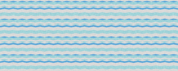Seamless pattern with zigzag blue and white stripes