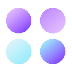 set of round buttons