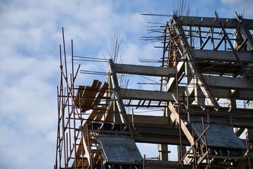 Naklejka premium construction of building