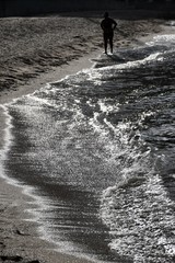 water on beach