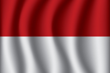 Flag of Indonesia. Indonesia Icon vector illustration eps10.