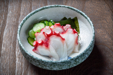 タコとキュウリの酢の物