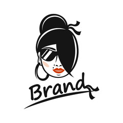 Fototapeta premium Modern beauty and gypsy logo. Vector illustration.