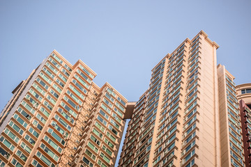 Fototapeta premium Hong Kong's dense urban and architectural landscape
