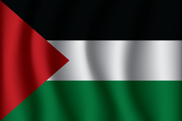 Flag of Palestinian. Palestinian Icon vector illustration eps10.