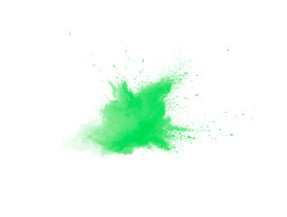Abstract green explosion brush