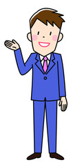 ビジネスマン　案内