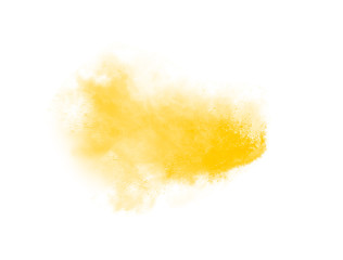 Beautiful yellow watercolor explosion background