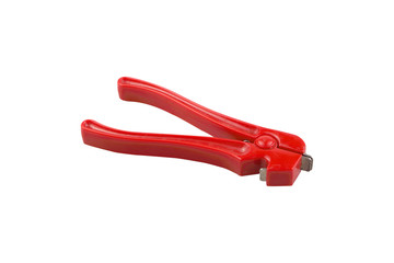 Shellfish tools Scallop pliers cockle pliers isolated on a white background. Clipping path.