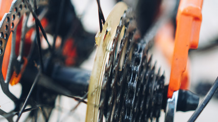 wheel of a bicycle