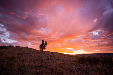 Obraz na płótnie Canvas Wyoming Sunset