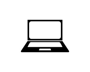 Laptop Icon Vector Logo Template Illustration Design
