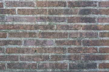 old red brick wall texture background