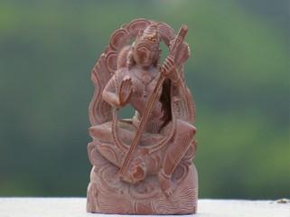 Marble idol Goddess Saraswati