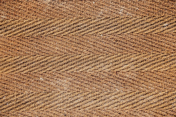 Old terracotta mat, closeup photo