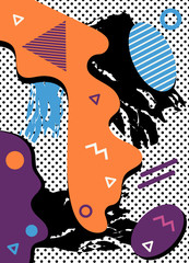 Abstract concept graphic playground banner in vector