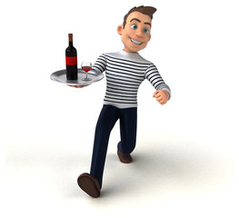 Fun 3D cartoon casual character