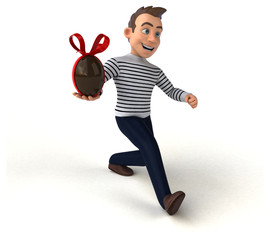 Fun 3D cartoon casual character