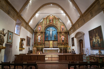 Fototapeta na wymiar Inside the Historic Parish, Carmel Mission