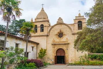 Fotobehang The Exterior of the Historic Carmel Mission © Zack Frank