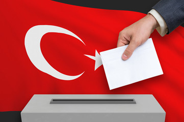 Election in Turkey - voting at the ballot box