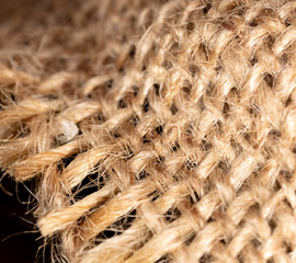 Burlap fabric as background