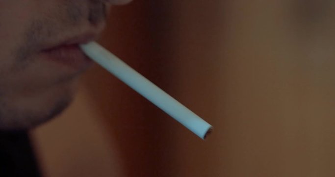 Cigarette burning and smoking