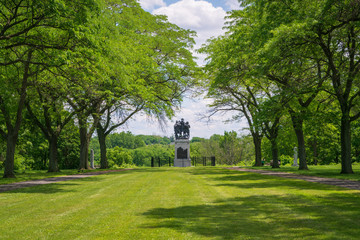 Statue at Fallen Timbers Battlefield