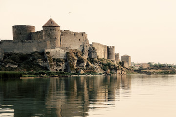 Fototapeta na wymiar excavations of the fortress