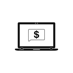 Online Banking Icon. Flat style vector EPS.