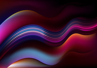Wave Creative Background vector image design