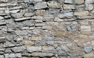 Old-style rough masonry