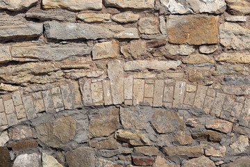 Old-style rough masonry