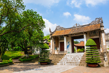  Scenery of Thuong shrine (den Thuong) in ancient Co Loa citadel, Vietnam. Co Loa was capital of Au Lac (old Vietnam), the country was founded by Thuc Phan (An Duong Vuong) about 2nd century BC.