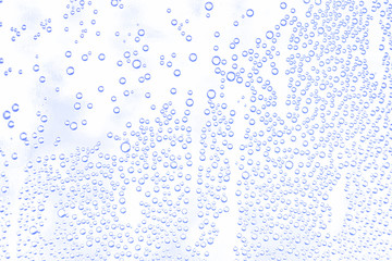 Naklejka na ściany i meble water bubbles on a white background