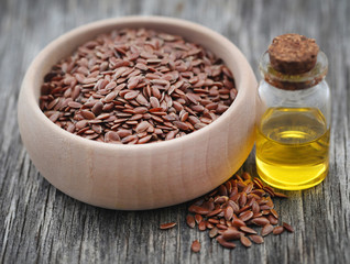 Flax seeds with oil