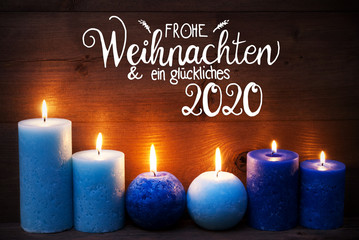 German Calligraphy Frohe Weihnachten Und Ein Glueckliches 2020 Mean Merry Christmas And Happy 2020....