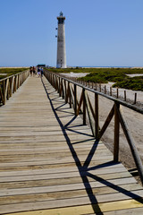 Fototapeta premium Morro Jable Lighthouse, Fuerteventura, Spain