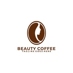 Beauty Coffee Design Colorful concept Illustration Vector Template