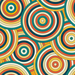 Retro circle pattern