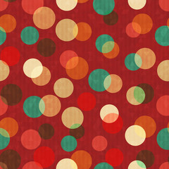 Vintage circle seamless pattern.