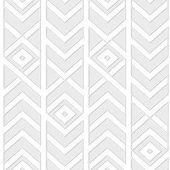 White tribal seamless pattern.