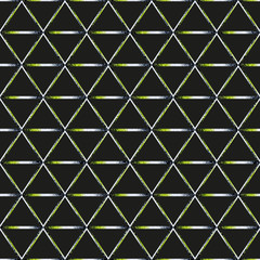 Plakat Abstract triangle pattern with grunge effect.