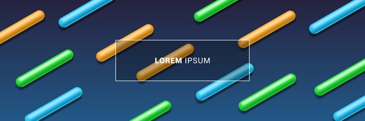 Abstract Background Pills, Capsules. Blue, Orange, Red, Yellow. Dynamic Creative Beautiful Template Advertising Poster, Business Card, Placard, Cover, Brochure, Web Design Banner.