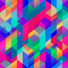 Colored geometric pattern