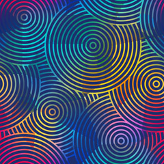 Colored circles seamless pattern.
